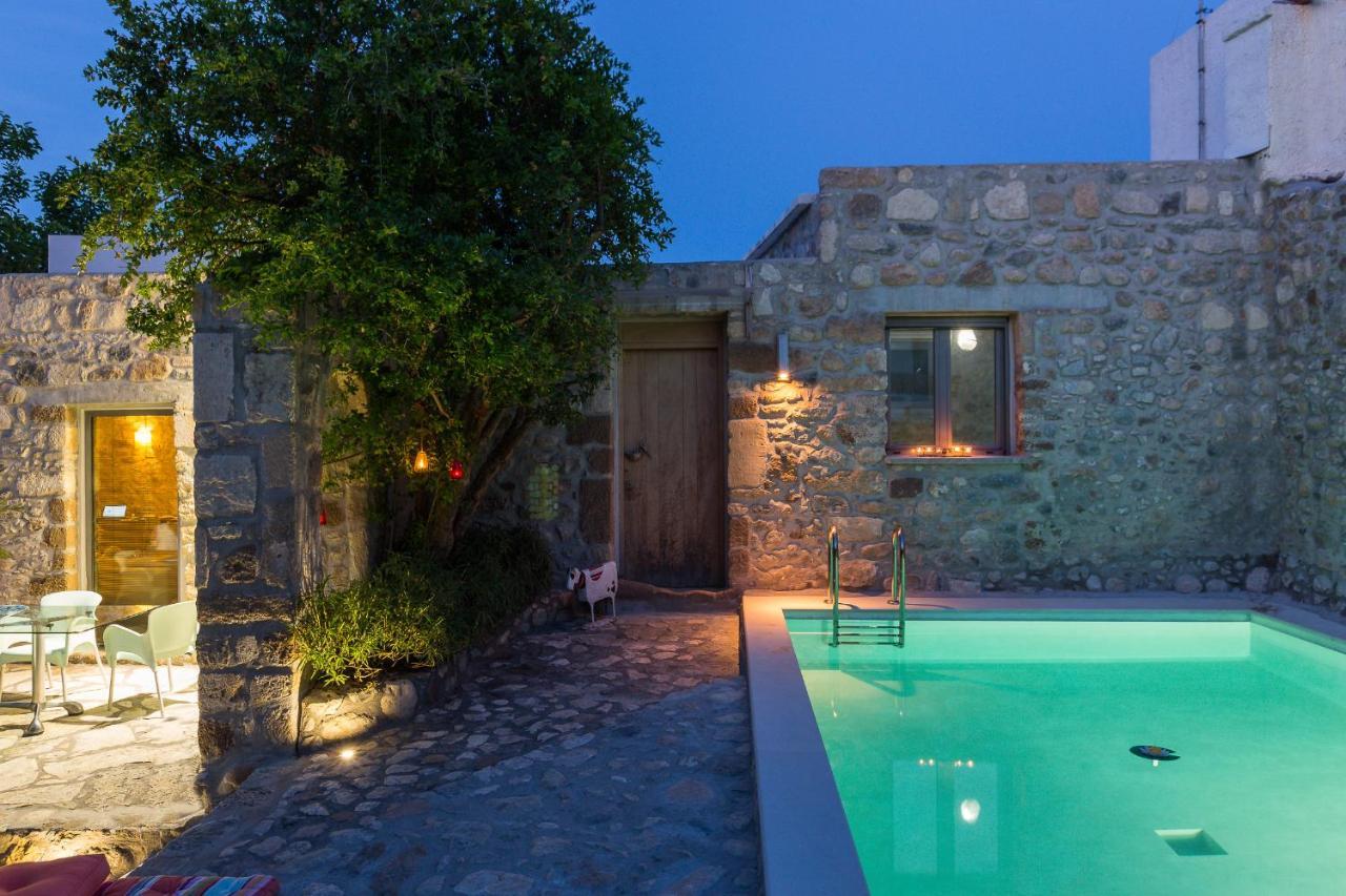 Muazzo Creta Stone House, Nature Escape With Pool, By Thinkvilla Pigi  Exterior photo