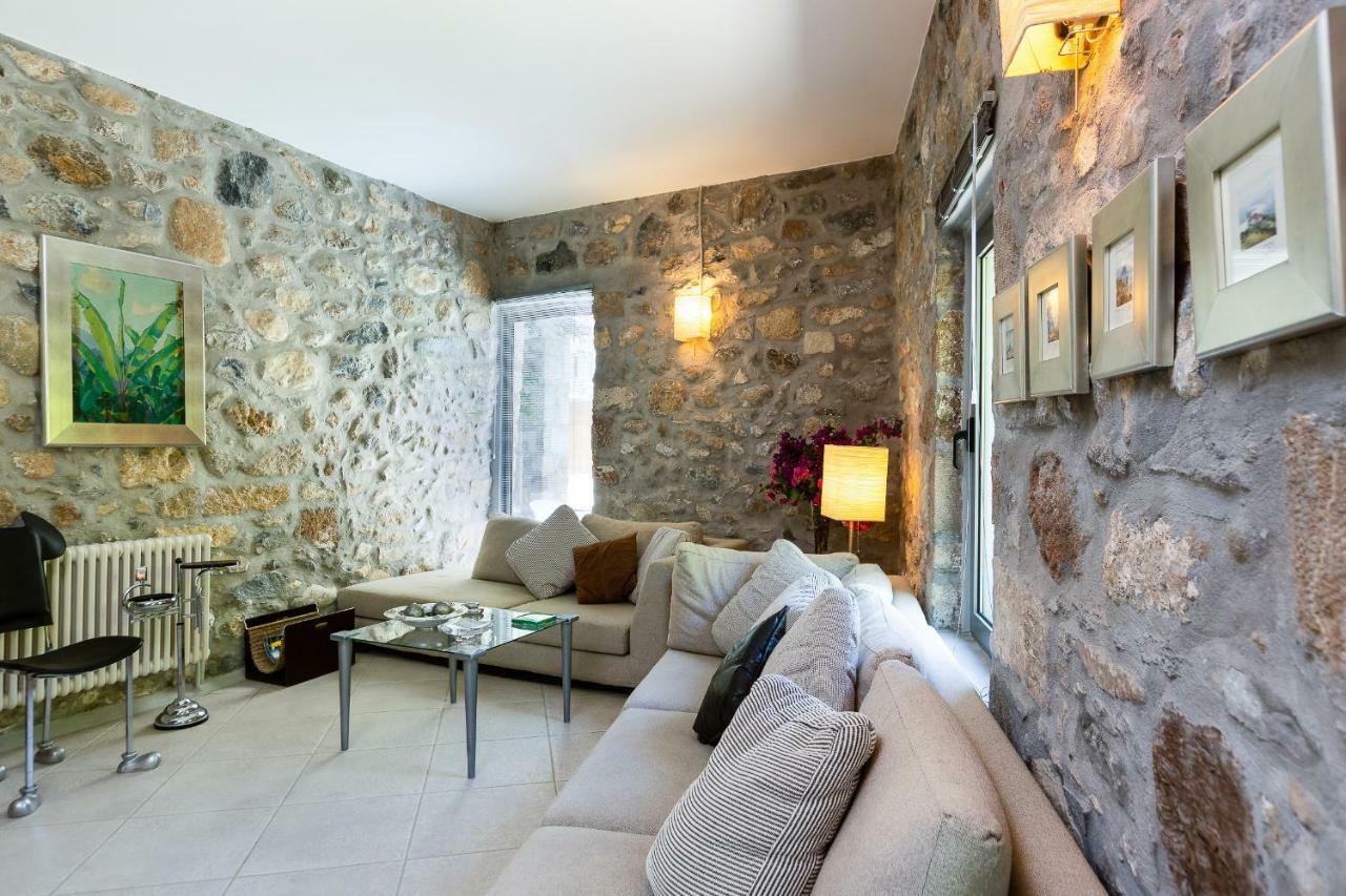 Muazzo Creta Stone House, Nature Escape With Pool, By Thinkvilla Pigi  Exterior photo