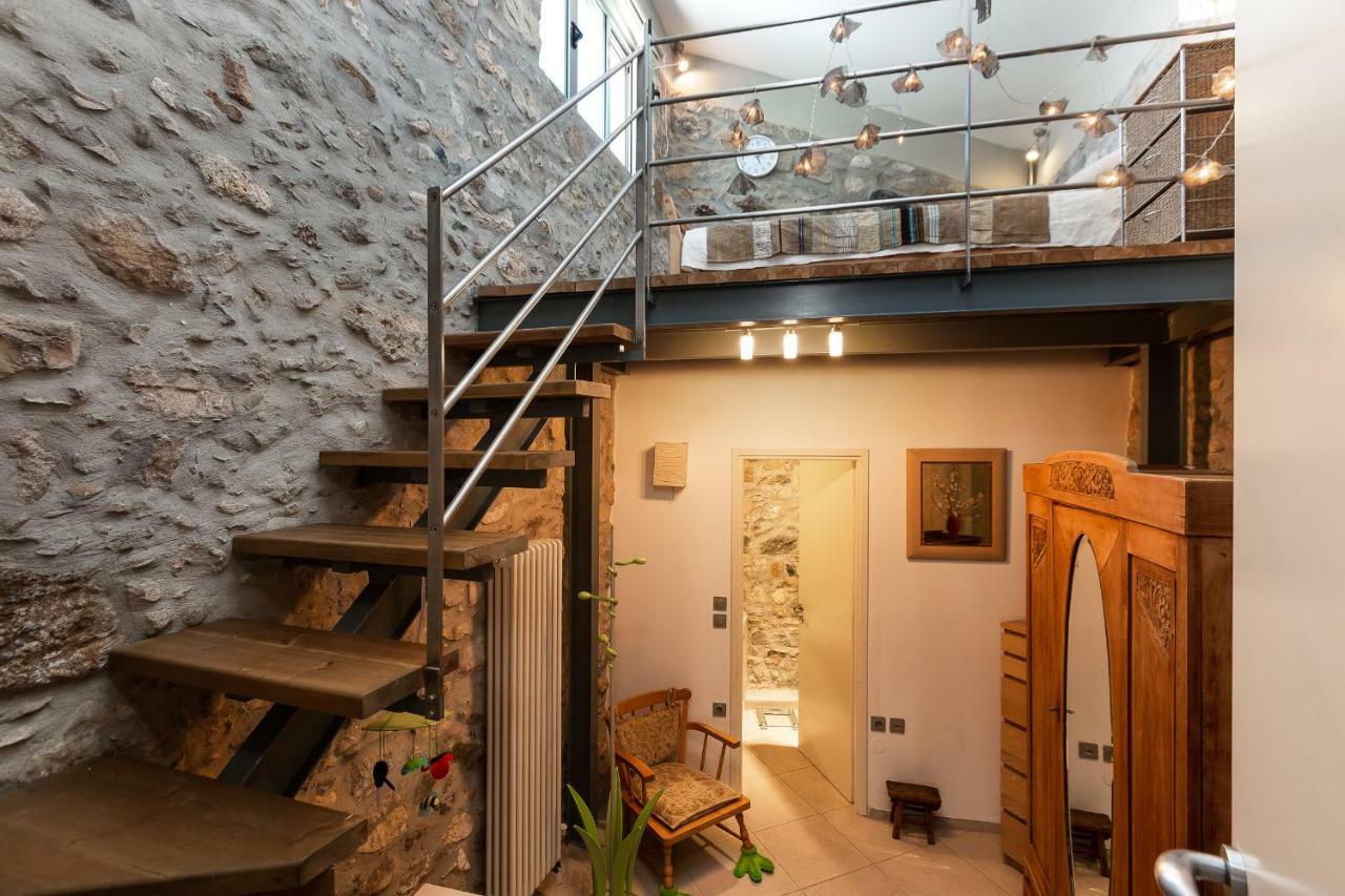 Muazzo Creta Stone House, Nature Escape With Pool, By Thinkvilla Pigi  Exterior photo