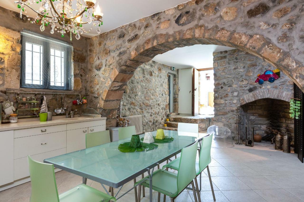 Muazzo Creta Stone House, Nature Escape With Pool, By Thinkvilla Pigi  Exterior photo
